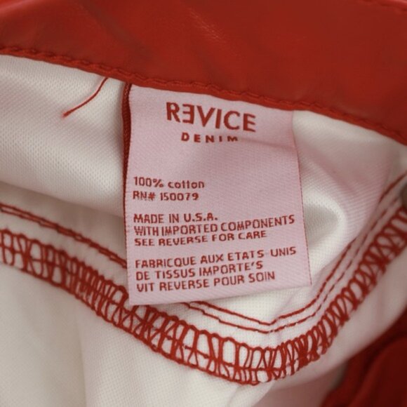 Revice Venus Mars Red Star Butt Faux Leather Flare Pants Size 29 NWT Edgy Grunge - Picture 8 of 9